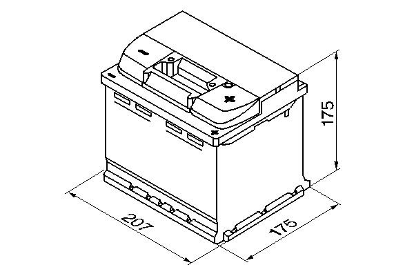 Starter Battery, BOSCH 0 092 S40 010