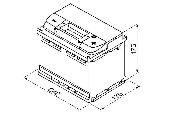 Starter Battery, BOSCH 0 092 S40 040