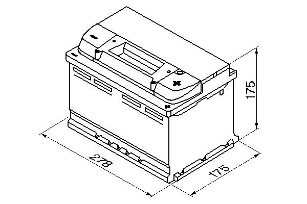 Starter Battery, BOSCH 0 092 S40 070