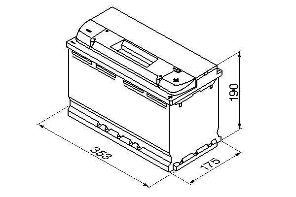 Starter Battery, BOSCH 0 092 S40 130