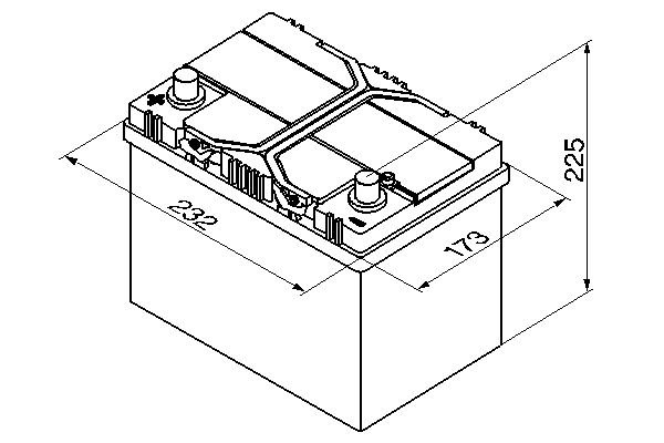 Starter Battery, BOSCH 0 092 S40 250