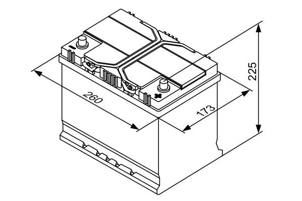Starter Battery, BOSCH 0 092 S40 260