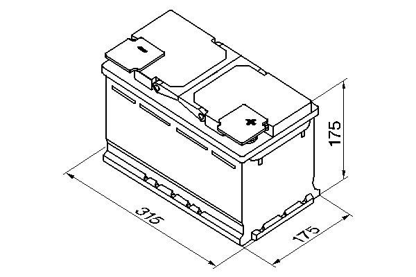 Starter Battery, BOSCH 0 092 S50 100