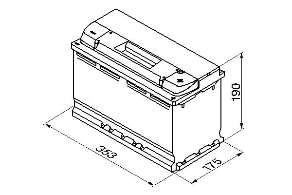 Starter Battery, BOSCH 0 092 S50 130