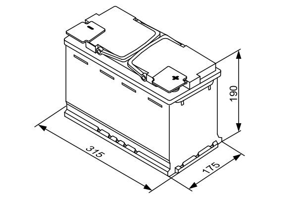 Starter Battery, BOSCH 0 092 S5A 110
