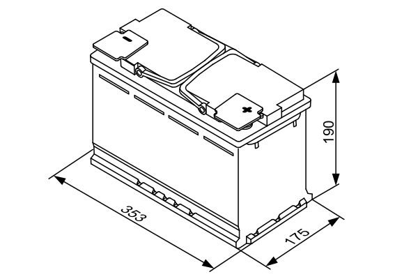 Starter Battery, BOSCH 0 092 S5A 130