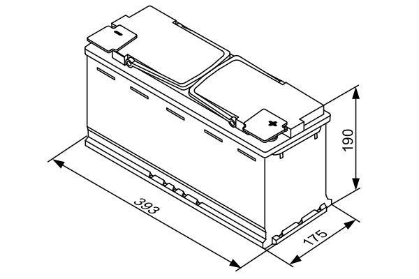 Starter Battery, BOSCH 0 092 S5A 150