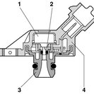 Sensor, fuel pressure, BOSCH 0 261 230 110
