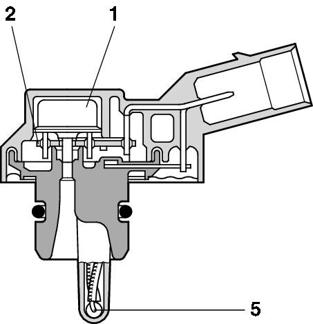 Sensor, fuel pressure, BOSCH 0 261 230 110