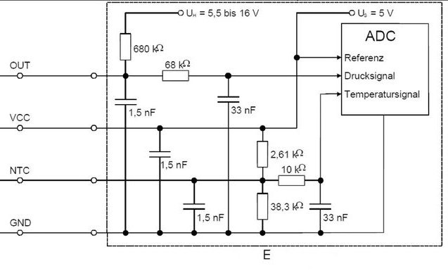 Sensor, boost pressure, BOSCH 0 261 230 280