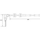 Sensor, wheel speed, BOSCH 0 265 007 510