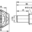 Sensor, coolant temperature, BOSCH 0 281 002 209