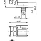 Sensor, boost pressure, BOSCH 0 281 002 573