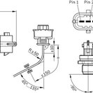 Sensor, fuel pressure, BOSCH 0 281 002 907