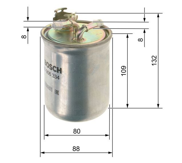 Fuel Filter, BOSCH 0 450 906 334