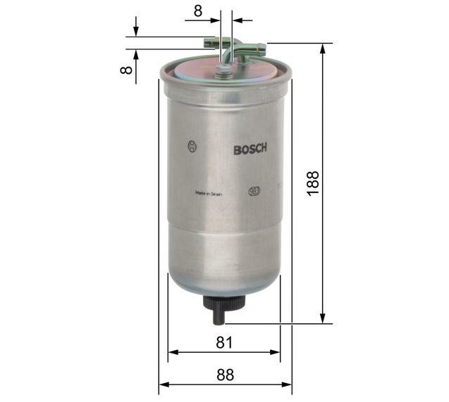 Fuel Filter, BOSCH 0 450 906 442