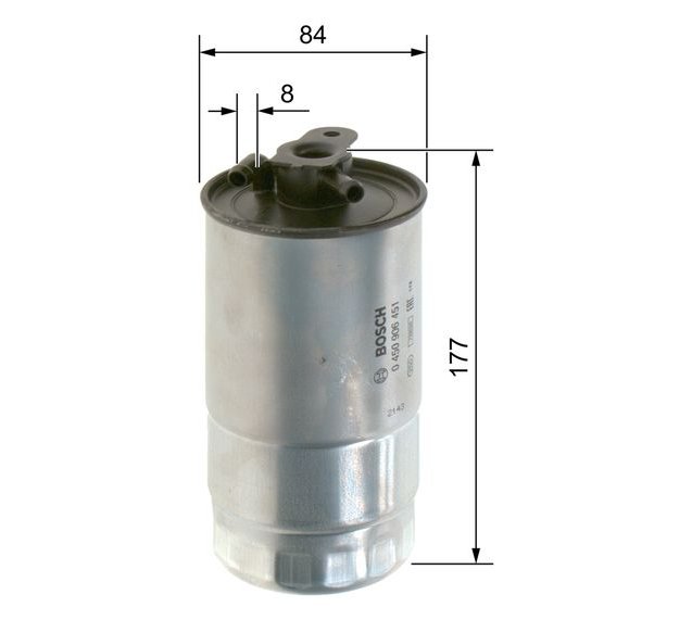 Fuel Filter, BOSCH 0 450 906 451