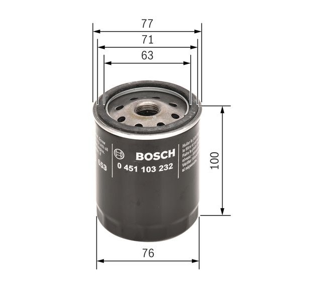 Oil Filter, BOSCH 0 451 103 232
