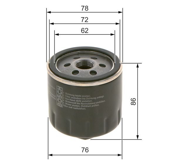 Oil Filter, BOSCH 0 451 103 318
