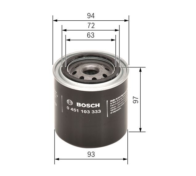 Oil Filter, BOSCH 0 451 103 333