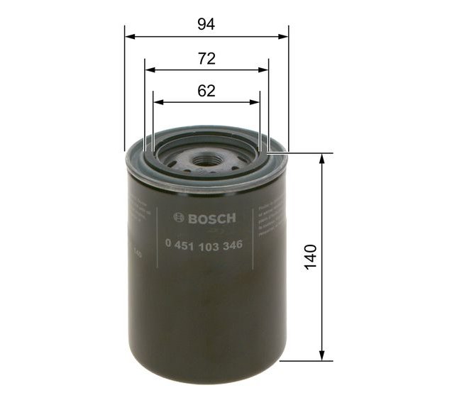Oil Filter, BOSCH 0 451 103 346