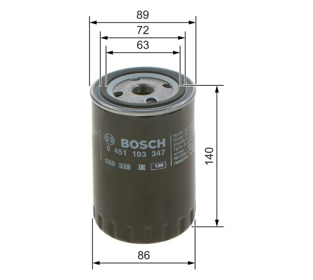 Oil Filter, BOSCH 0 451 103 347