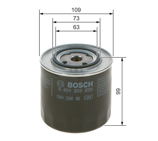 Oil Filter, BOSCH 0 451 203 223