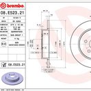 Brake Disc, BREMBO 08.E523.21