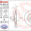 Brake Disc, BREMBO 09.5802.21