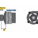 Alternator, BOSCH 0 986 039 471