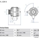 Alternator, BOSCH 0 986 049 030
