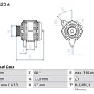 Alternator, BOSCH 0 986 081 060