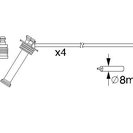 Ignition Cable Kit, BOSCH 0 986 357 208
