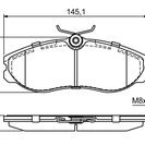 Brake Pad Set, disc brake, BOSCH 0 986 424 204