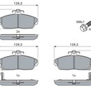 Brake Pad Set, disc brake, BOSCH 0 986 424 214