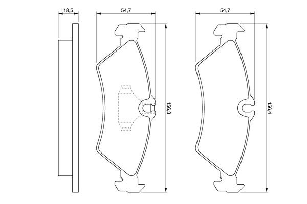 Brake Pad Set, disc brake, BOSCH 0 986 424 219