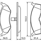 Brake Pad Set, disc brake, BOSCH 0 986 424 363