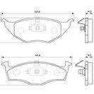 Brake Pad Set, disc brake, BOSCH 0 986 424 502