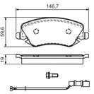 Brake Pad Set, disc brake, BOSCH 0 986 424 679