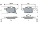 Brake Pad Set, disc brake, BOSCH 0 986 424 707