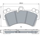 Brake Pad Set, disc brake, BOSCH 0 986 424 739