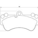 Brake Pad Set, disc brake, BOSCH 0 986 424 740