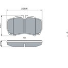 Brake Pad Set, disc brake, BOSCH 0 986 424 750