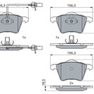 Brake Pad Set, disc brake, BOSCH 0 986 424 780