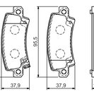 Brake Pad Set, disc brake, BOSCH 0 986 424 790