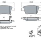 Brake Pad Set, disc brake, BOSCH 0 986 424 798