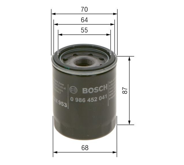 Oil Filter, BOSCH 0 986 452 041