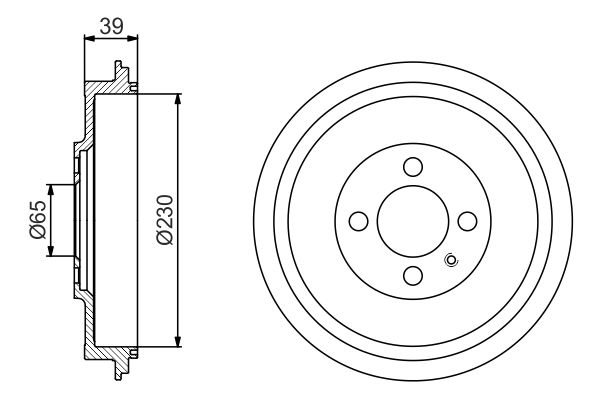 Brake Drum, BOSCH 0 986 477 194