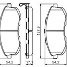 Brake Pad Set, disc brake, BOSCH 0 986 494 572