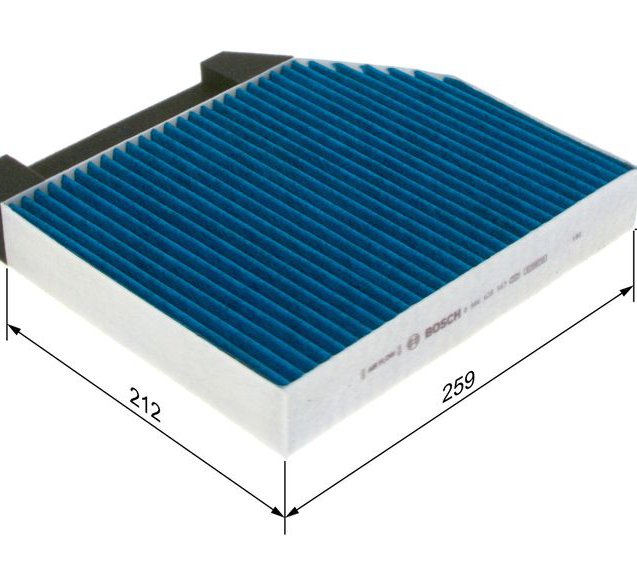 Filter, cabin air, BOSCH 0 986 628 567